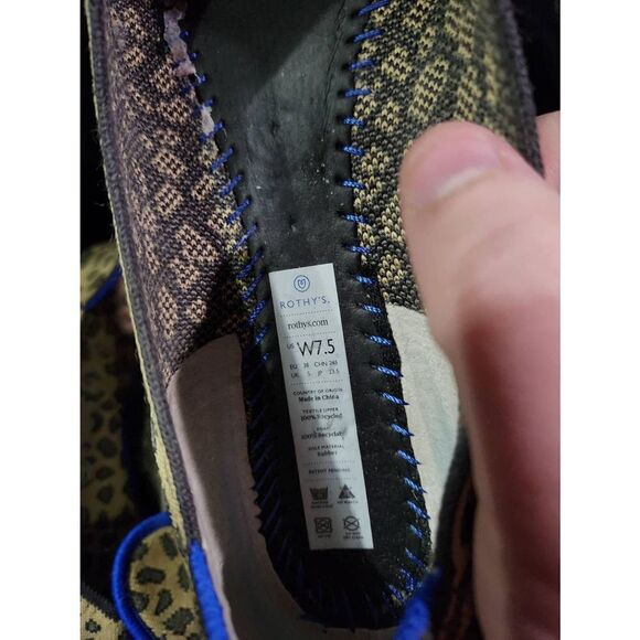 Rothy’s Leopard Print Round Toe Flats Size 7.5 - Picture 3 of 5